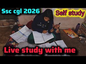 LIVE STUDY WITH ME SSC CGL 2026 PREPARATION / 2Hrs STUDY VLOG FOR SSC EXAM #ssc