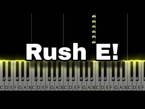 Rush E - Sheet Music Boss | easy piano tutorial