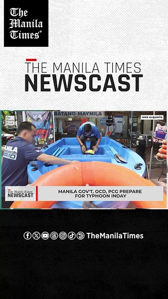 Manila gov't, OCD, PCG prepare for Typhoon Inday