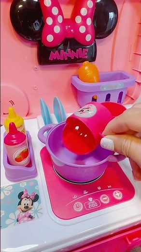Satisfying with Unboxing & Review Miniature Minnie Mouse Cooking Kitchen Playset #disney #shorts