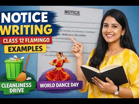 Master Notice Writing in minutes – Cleanliness Drive & World Dance Day explained! #notice #flamingo