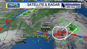 This sub-tropical low pressure system is lifting north and east and parallel to the Carolina coast. The back side of this system is almost void of any energy, so any rain and storms popping will be sporadic and driven by daytime heating. | Chief Meteorologist Bob Jeswald