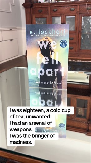 from page one of We Fell Apart. This book is beachy gothic and a love story. #books #romancebooks #gothicstyle #booktok