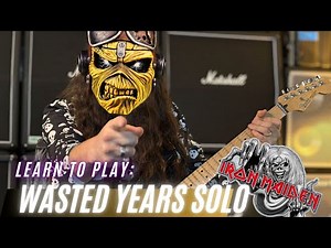 Learn Iron Maiden's EPIC Wasted Years Solo