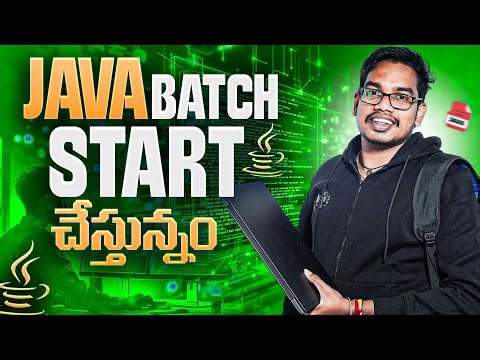 Basic to Advanced Java Programming New Batch | Java in Telugu