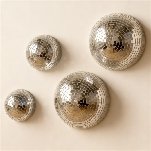 Mirror Mosaic Half Disco Ball Dome Decor, 4 Sizes , Glam Home Sculpture , Party Table Centerpiece - Etsy