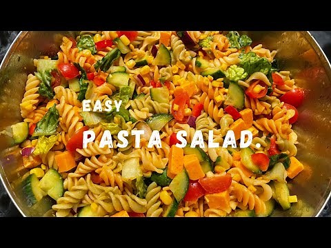 Super Quick & Easy Pasta Salad | Tricolore Fusilli Pasta