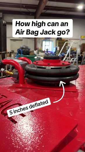 What is an Air Bag Jack? An Air Bag Jack is ideal for wheel and suspension work, while also allowing you to lift low-clearance cars. The height of our Air Bag Jack reaches 12 inches fully inflated, and 5 inches deflated! - - - - #airbagjack #tipsandtricks #lessons #carsoftiktok