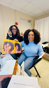 Here’s to juicy & joyful hair! Welcome to the PATTERN family, Oprah Winfrey! Can’t wait to see you tomorrow! ww.now #oprahs2020visiontour #rockyourpattern | Tracee Ellis Ross