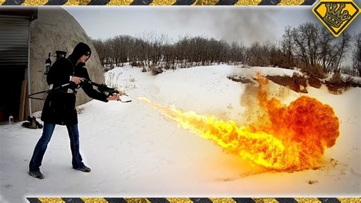 Studying flamethrowers for snow removal applications