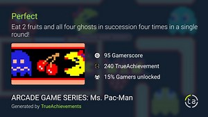 Perfect achievement in ARCADE GAME SERIES: Ms. Pac-Man