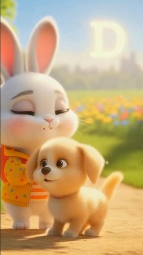 D for Dog | Learn Alphabet with Bunky the Bunny | 3D Animated ABC for Kids