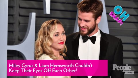 We Can't Stop! Miley Cyrus & Liam Hemsworth Only Had Eyes For Each Other At the Vanity Fair Oscar Party