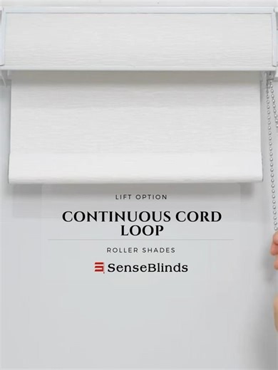 Roller Shades with Continuous Cord Loop | Quick View | SenseBlinds