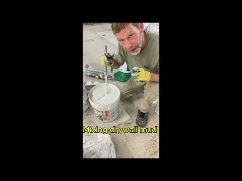 Mixing drywall mud