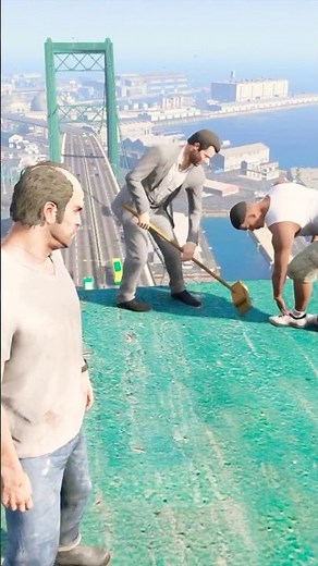 trevor vs michael and franklin GTA 5 #fail