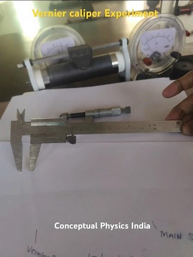 How to Read a Vernier Caliper (Easy Method) #verniercaliper #physicspractical #physicsshorts