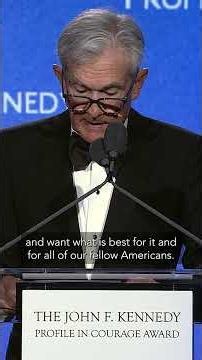 Jerome Powell: We must preserve what is good about our democratic institutions #profileincourage