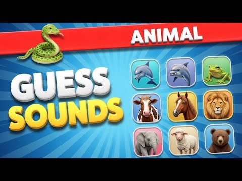 Guess the Animal by Sound 🐾 | Animal Sound Quiz for Kids | 20 Animals Challenge
