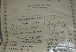 宝石は鑑別書、貴金属は計算書