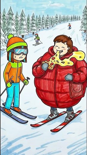 This Skiing Accident Had Me DEAD 💀⛷️ #funny #fails #shorts