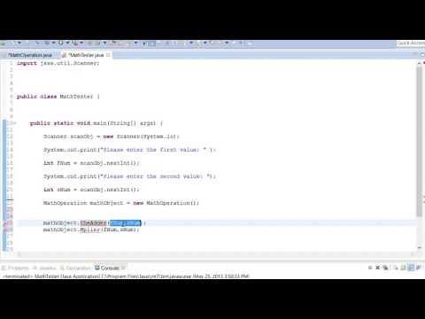 04 Java- Multiple Classes, Scanner Input, Methods Pt.2