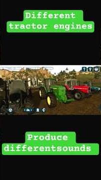 Different tractors engine produce different sounds | #farming #farmingsimulator #fs22 #fs23