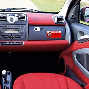 2pcs Funny Anime Warning Decals, Death Call Sticker for Car Trunks Van Jeeps Motorcycle Skateboard Vinyl Window Wall Stickers