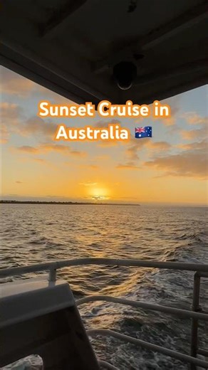This Sunset Cruise was worth it! #australiatravel #travel #oceanviews