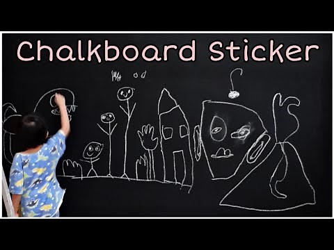 DIY | Peel and Stick l Vinyl Chalkboard Wall Sticker l PERFECT FOR HOMESCHOOLING l Easy