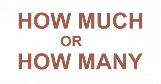 How much e how many: diferenças e quando usar