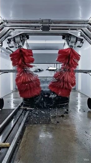 Luxury Car Wreck in Car Wash Disaster