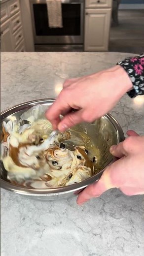 Frozen Greek yogurt peanut butter bites with chocolate chips!