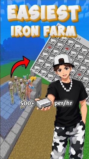 New EASIEST IRON FARM ever in Minecraft 26.32/1.21! 🔥