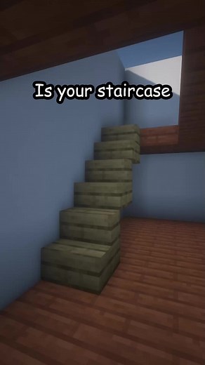 MINECRAFT HOUSE STAIRCASE #minecraft #minecraftbuilding #minecrafttutorial #fypシ