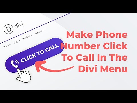 Make Phone Number Click to Call in the Divi Theme
