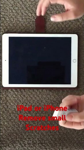 iPad or iPhone Remove Small Scratches With Pencil Eraser #apple #ipad #iphone #tipsandtricks