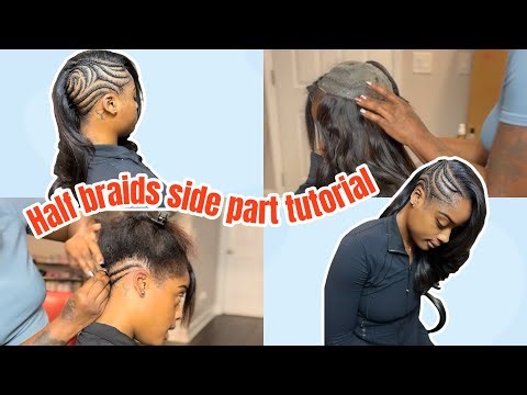 Half Braids Side Part Tutorial | Step-by-Step Protective Hairstyle for Beginners