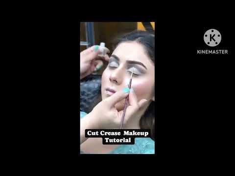 Cut crease makeup video tutorials