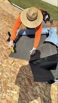 Installing valley metal and ice and water shield ☑️#construction #bluecollar