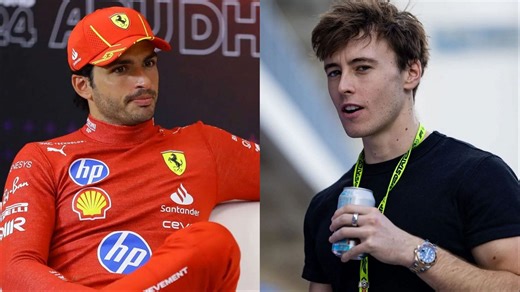 IndyCar's Marcus Armstrong couldn't believe Carlos Sainz's "super angry" Ferrari podium moment