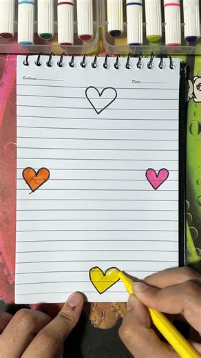 Heart border design for paper #art #drawing #borderdesign #youtubeshorts #viral #trendingshorts #fyp