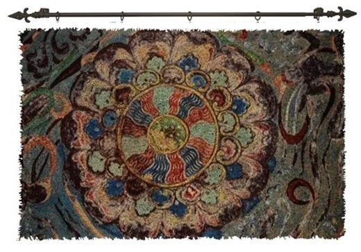 DIY Latch Hook Rug Kit: Floral Mandala Pattern, Beginner Craft - Etsy