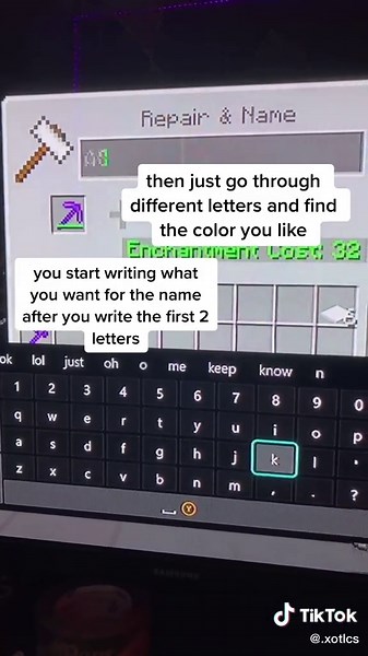 How to Color Item Names in Minecraft