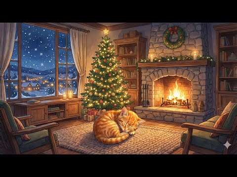 Deep Sleep Music for Insomnia & Anxiety Relief 🌙 Relaxing Lofi Cat [Ghibli Style]