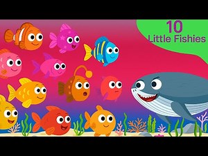 Ten Little Fishes Song for Kids | Most Viewed Baby Shark Song | Little Shark Song | Nursery Rhymes