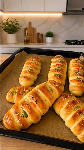 Creamy Chicken Bread Dough Recipe | Soft & Cheesy Chicken Bread Rolls | Easy Bakery Style #Shorts
