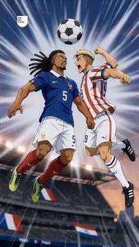 In a match more like boxing than football, the French team KOs Paraguay 💪🇫🇷