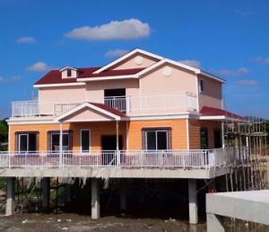 [Hot Item] Double Storey Cement Cladding Light Steel Frame Villa House Built on Stilts