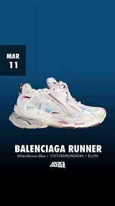 Balenciaga Runner Gradient White / Brown release on March 11, 2025 for $1190 via KicksOnFire app. https://t.co/mbTSuk0DrL
